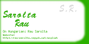 sarolta rau business card